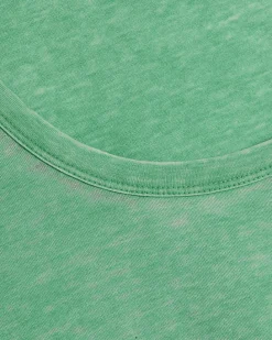 Green Burnout Tank Top