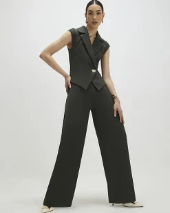 Green Cap Sleeve Wide Leg Jumpsuit