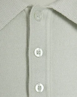 Green Essential Slim Fit Knitted Polo Shirt