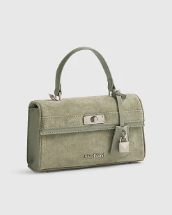 Green Lock Front Tote Bag