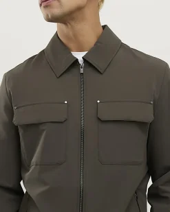 Green Muscle Fit Shacket