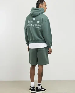 Green Oversized Fit Lisiere Studios Shorts