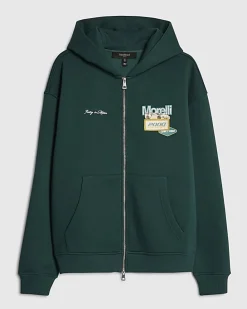 Green Oversized Fit Morelli Hoodie