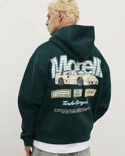 Green Oversized Fit Morelli Hoodie