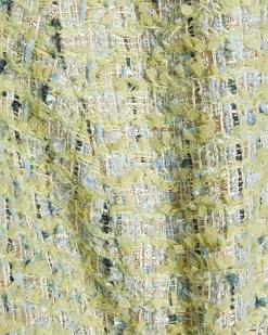 Green Scallop Trim Boucle Trophy Jacket