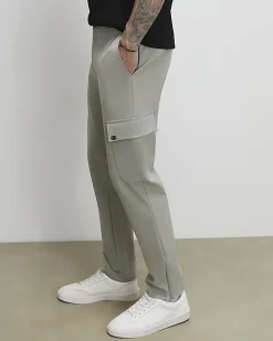Green Skinny Fit Cargo Trousers
