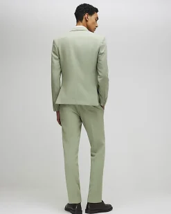 Green Skinny Fit Tailored Suit Trousers
