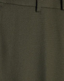 Green Skinny Fit Textured Suit Trousers