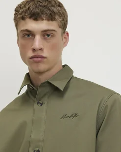 Green Slim Fit Overshirt