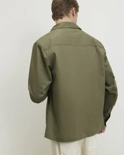 Green Slim Fit Overshirt