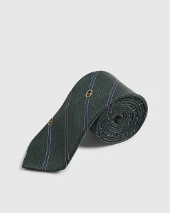 Green Striped Tie