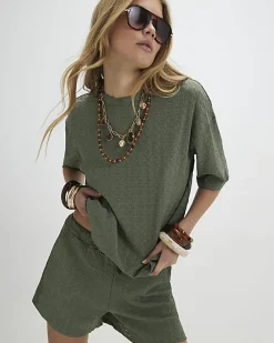 Green T-Shirt and Shorts Set