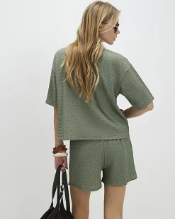Green T-Shirt and Shorts Set