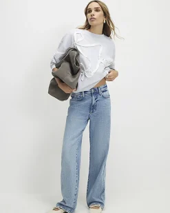 Grey Bow Detail Sweatshirt