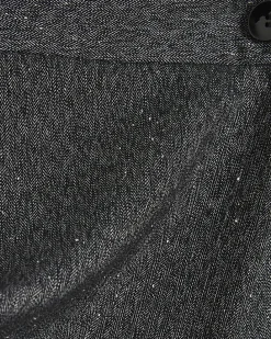 Grey Button Detail Wrap Skort