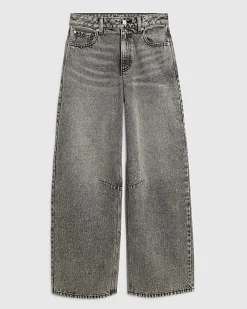 Grey Classic Barrel Jeans