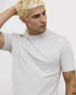 Grey Essential Muscle Fit Stretch T-Shirt