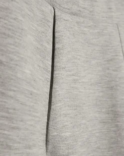 Grey Interlock Barrel Leg Trousers