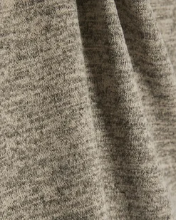 Grey Long Sleeve Tie Top