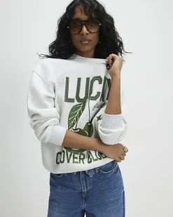 Grey Lucky Clover Sweatshirt