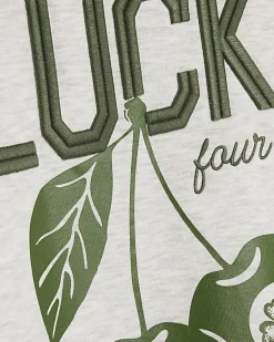 Grey Lucky Clover Sweatshirt