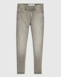 Grey Mid Rise Sculpt Skinny Jeans