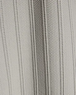 Grey Muscle Fit Ribbed Quarter Zip Polo Shirt
