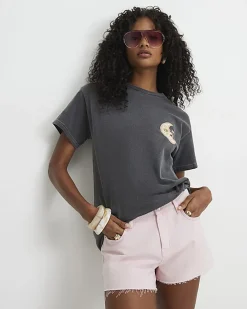 Grey Mystical Boyfriend Fit T-Shirt