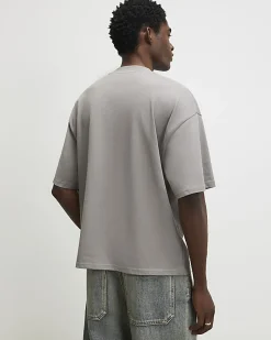 Grey Oversized Fit Heavyweight T-Shirt