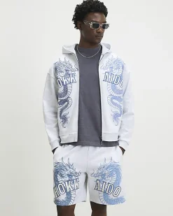 Grey Oversized Fit Hokkaido Hoodie