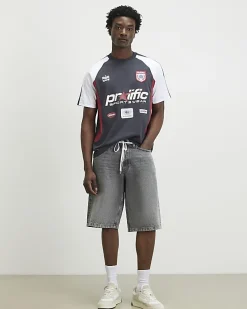 Grey Oversized Fit Prolific T-Shirt