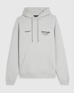 Grey Oversized Fit Sanctuaire Hoodie