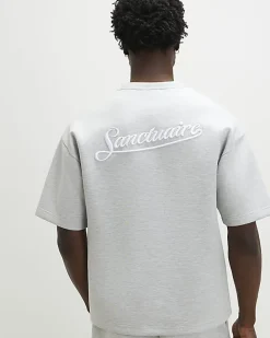 Grey Oversized Premium Crew Neck T-Shirt