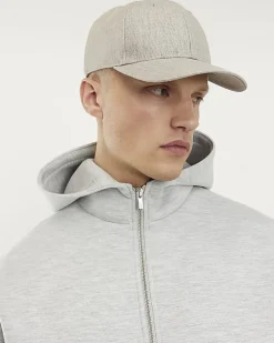 Grey Premium Oversized Zip Through Hoodie