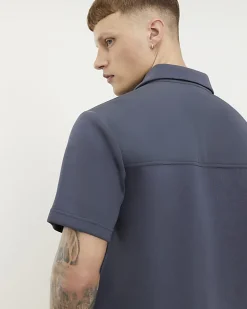Grey Premium Regular Fit Short Sleeve Shirt