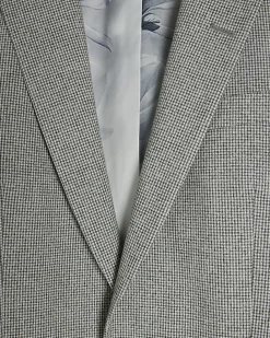 Grey Puppytooth Skinny Fit Suit Jacket