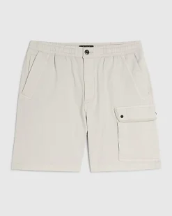 Grey Regular Fit Cargo Shorts