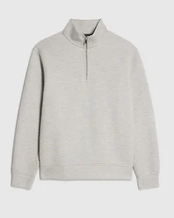 Grey Regular Fit Funnel Sweatshirt