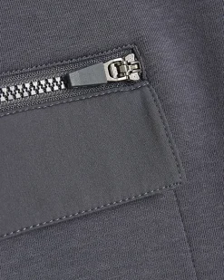 Grey Regular Fit Nylon Pocket Cargo Shorts