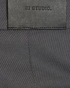 Grey RI Studio Wide Leg Pleat Trousers