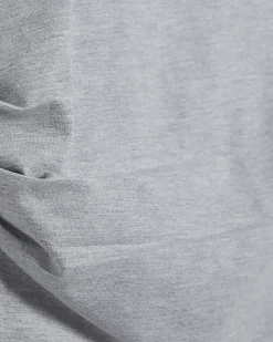 Grey Ruched Side Grown On Sleeve T-shirt