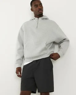 Grey Skinny Fit Stretch Shorts