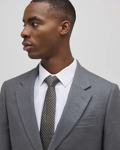 Grey Skinny Fit Stretch Suit Jacket