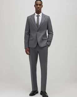 Grey Skinny Fit Suit Trousers