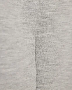 Grey Sleeveless Interlock High Neck Top