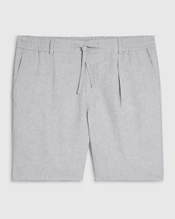 Grey Slim Fit Pull On Shorts