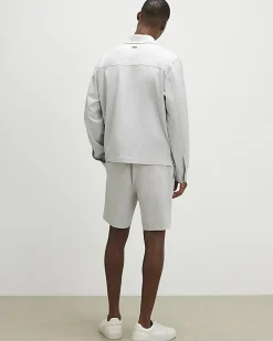 Grey Slim Fit Pull On Shorts