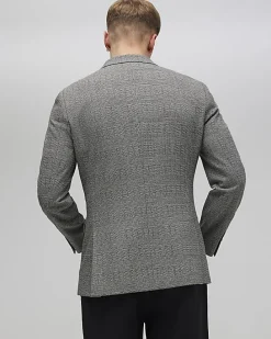 Grey Slim Fit Stretch Suit Jacket