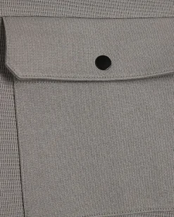 Grey Slim Fit Waffle Pocket Sweatshirt
