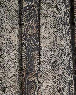 Grey Snake Chiffon Balloon Trousers